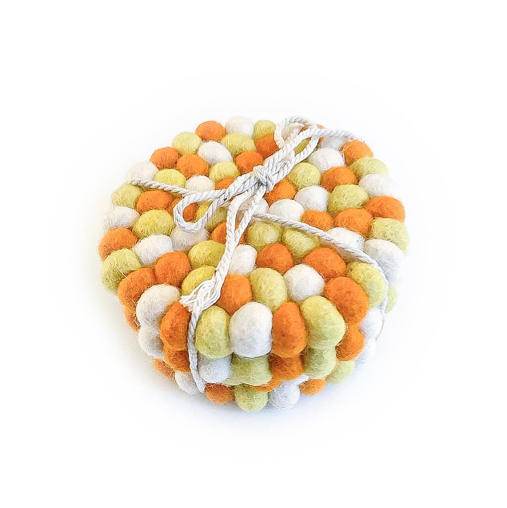 Candy Corn Eco Coasters and Trivets