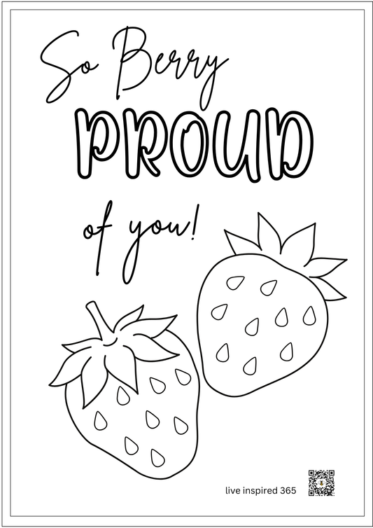 Berry Proud of You-Coloring Page