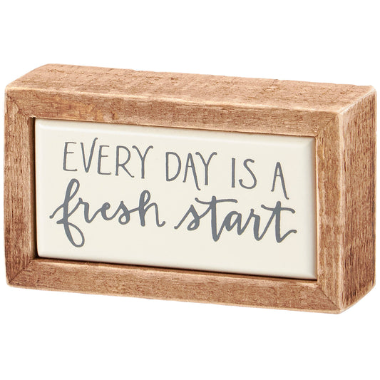Fresh Start | Box Sign Mini