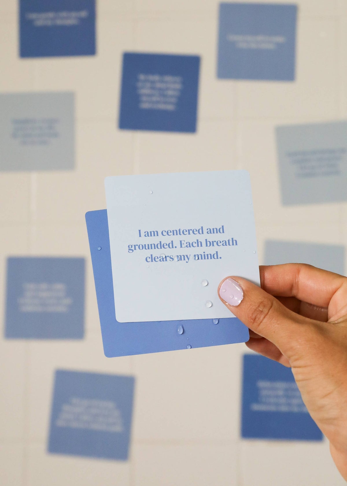 Shower Affirmation™ Display Cards - Calm