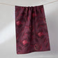 Rich Garnet Geometry Tea Towel