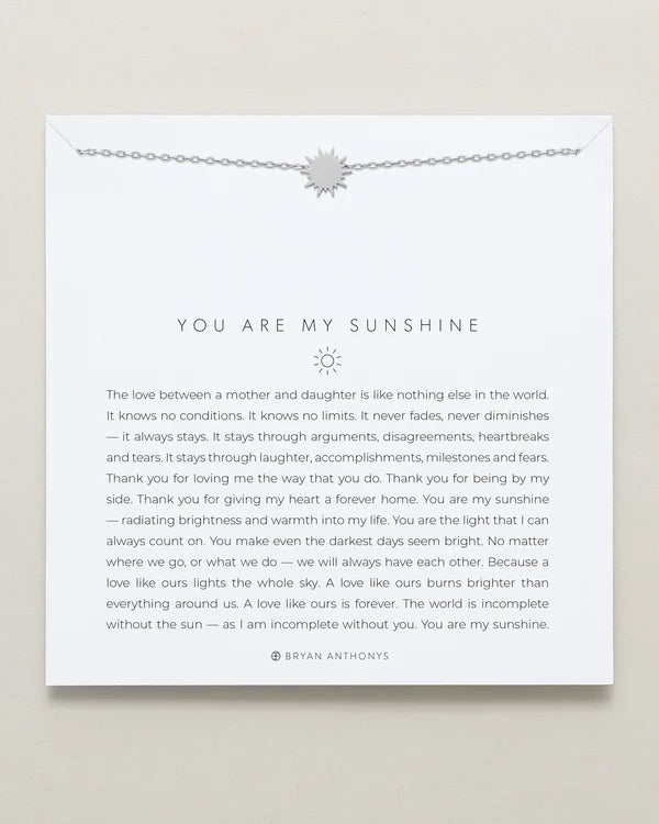 You Are My Sunshine Necklace