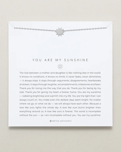 You Are My Sunshine Necklace