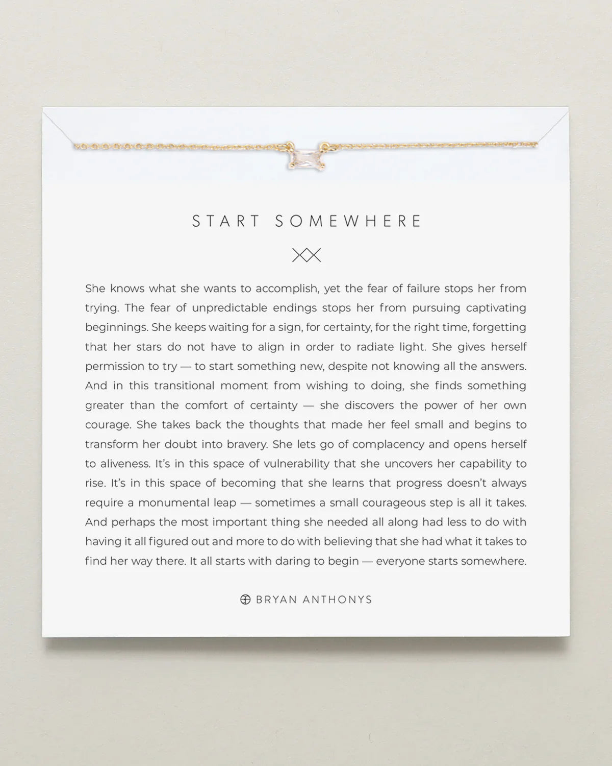 Start Somewhere Necklace