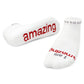 "I am amazing" - notes to self socks
