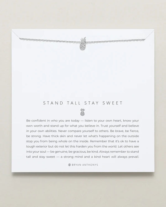 Stand Tall Stay Sweet Icon - Necklace