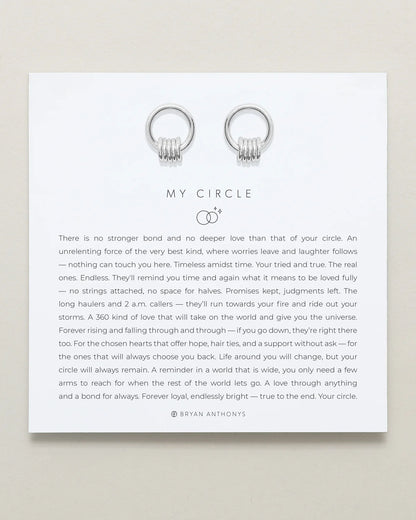 My Circle Dainty Drop Earrings