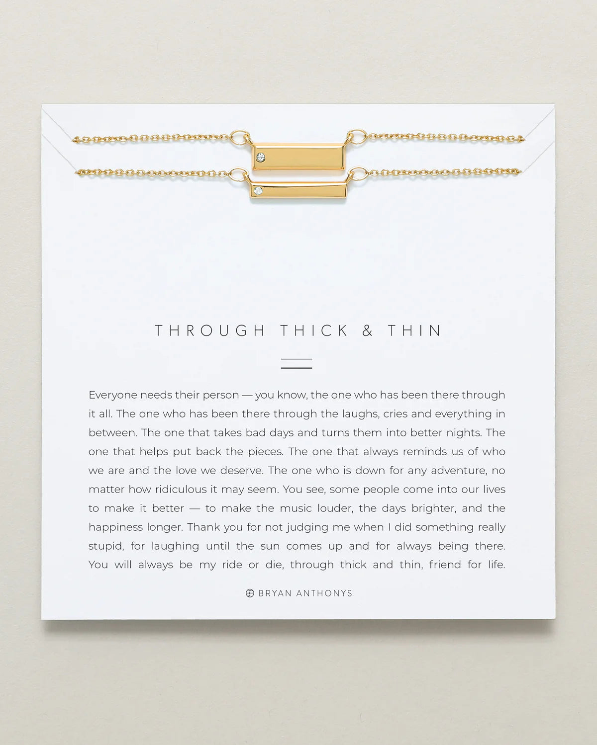 Through Thick & Thin necklace