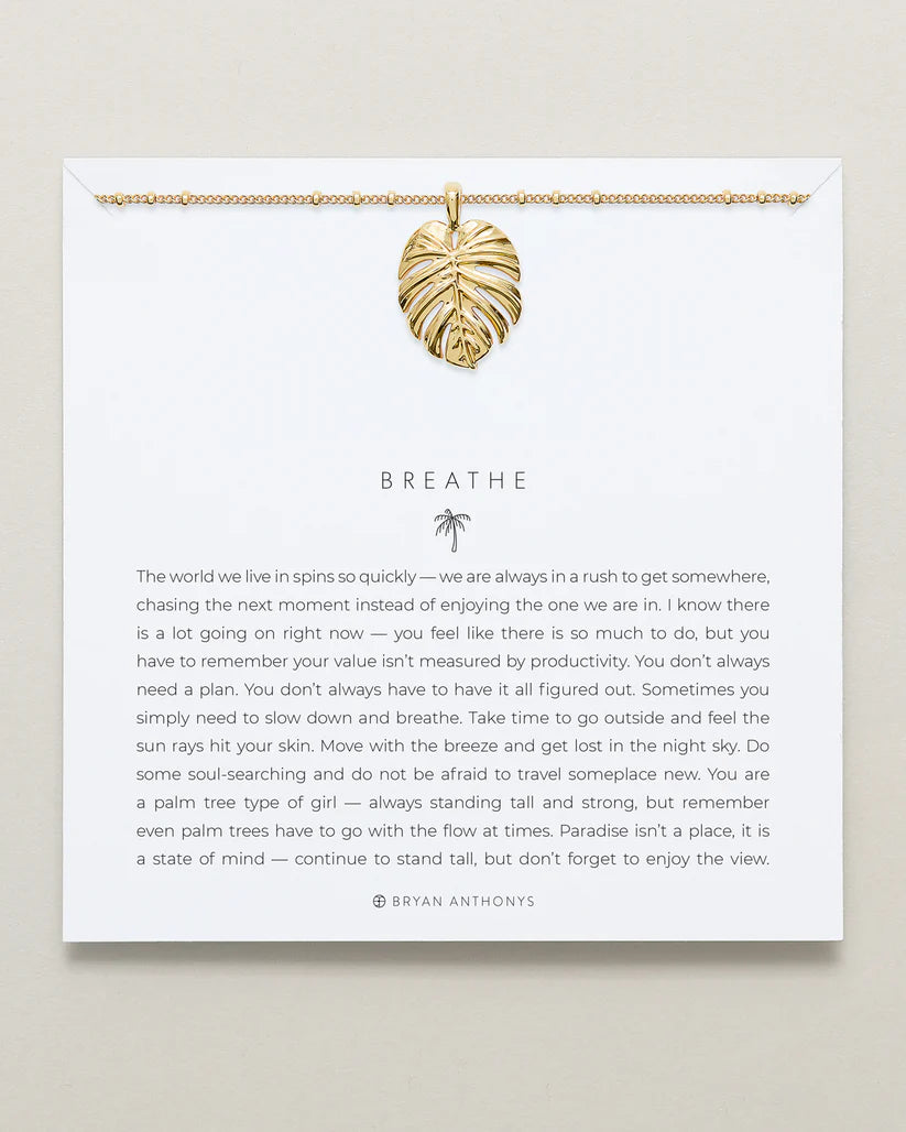 Breathe Pendant Necklace