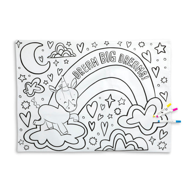 Color Me Pillowcase - Dream Big Dreams