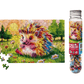 Happy Little Hedgehog - woodland forest outdoor gift puzzle
