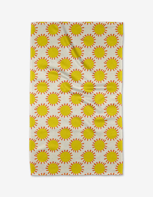 Sunny Day Geometry Tea Towel