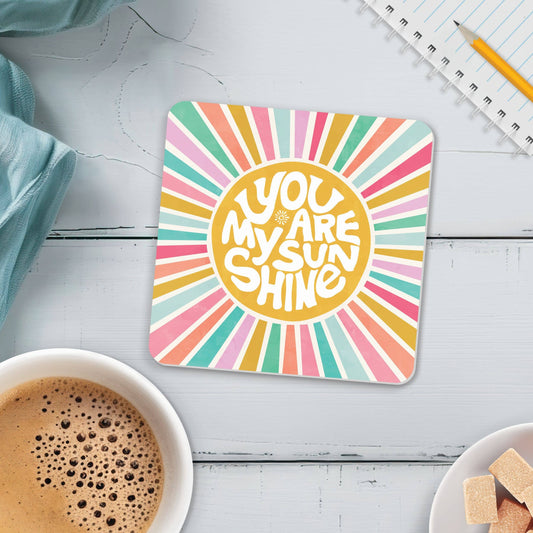 You Are My Sunshine PVC Coaster