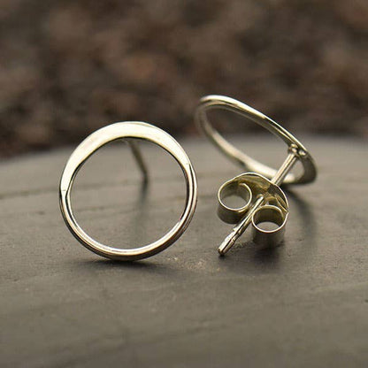 Open Circle Post Earrings