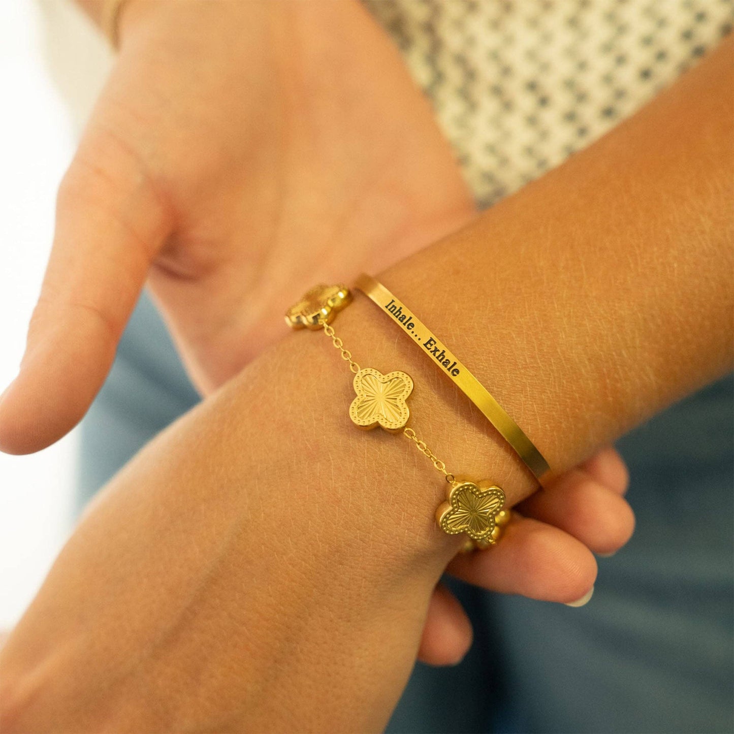 Inhale...Exhale - Engraved Bracelet