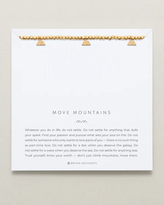 Move Mountains Beaded Icon Bracelet