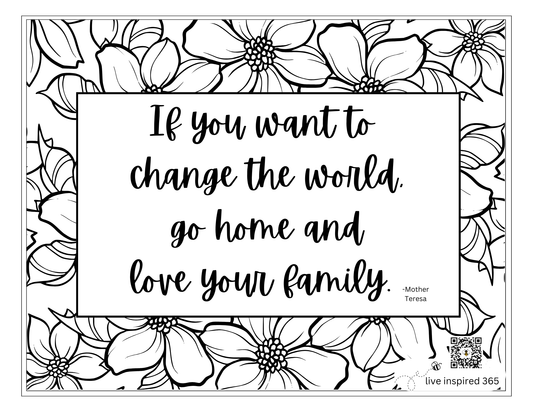 Change the World-Coloring Page