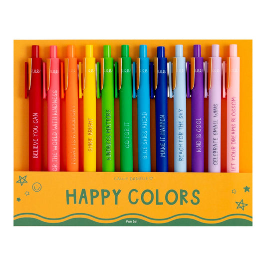 Happy Colors! Positive Affirmations Pen Set