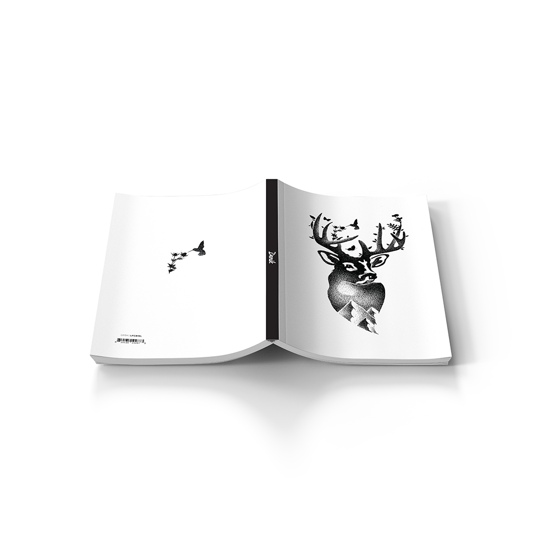 Deer Soft Touch Layflat Notebook