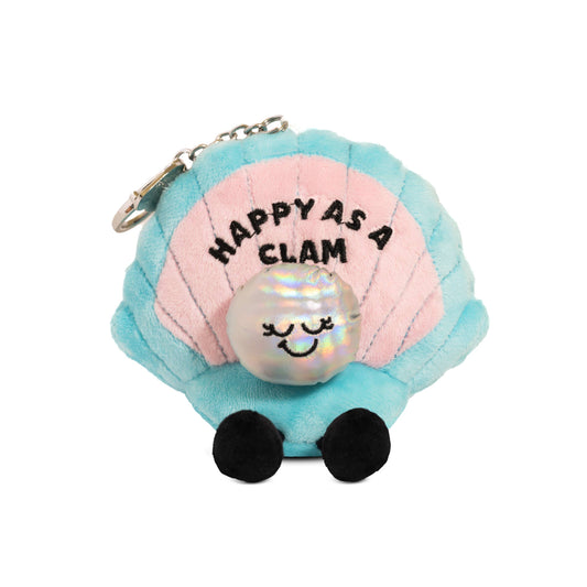 "Happy As A Clam" Plush Bag Charm