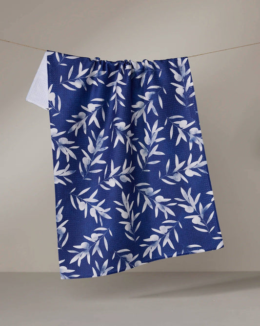 Olive Branch Geometry Tea Towel