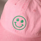 Clover Happy Face Embroidered Baseball Cap