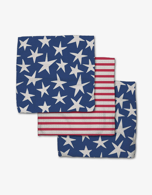 Stars And Stripes Dishcloth Set