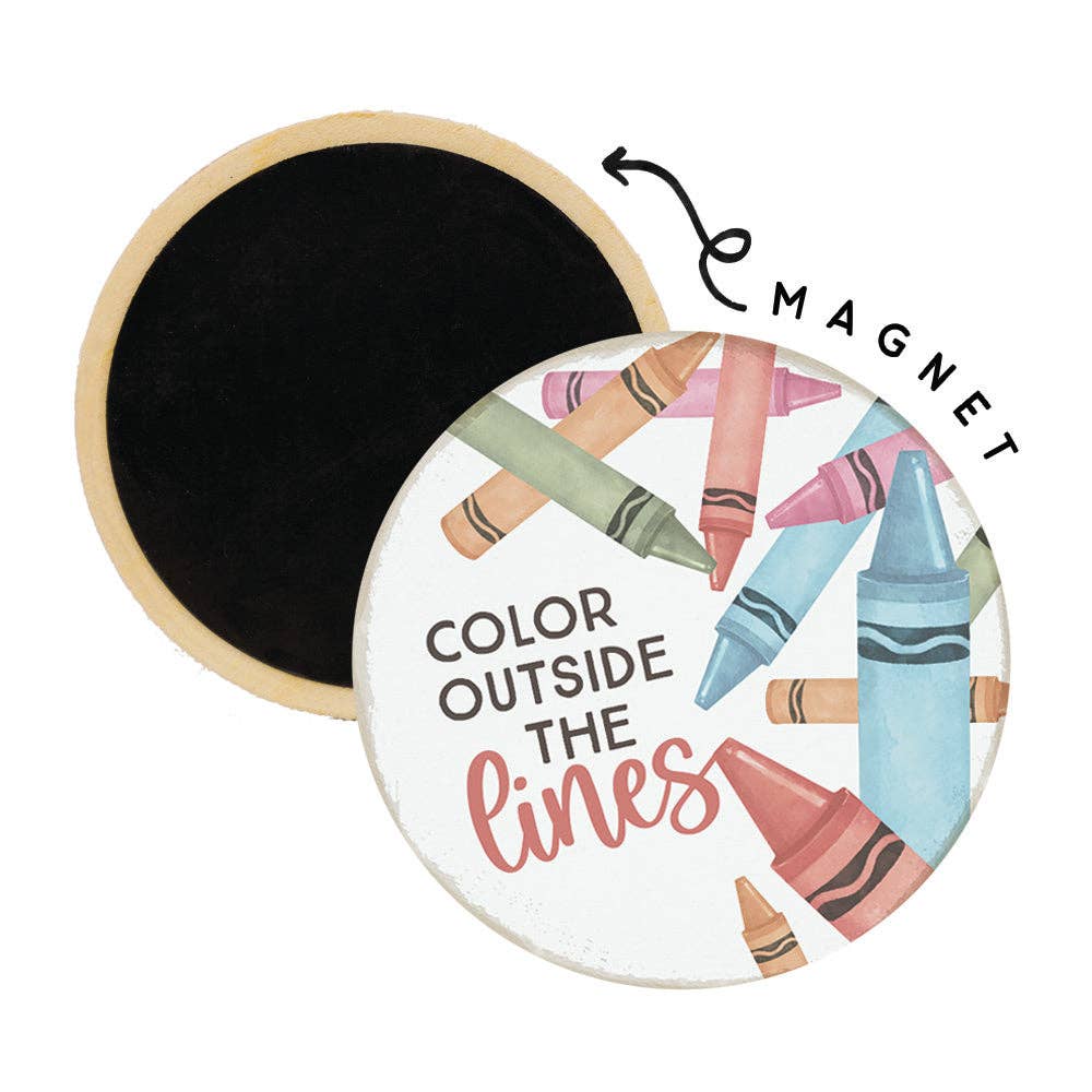 Color Outside Lines Magnet