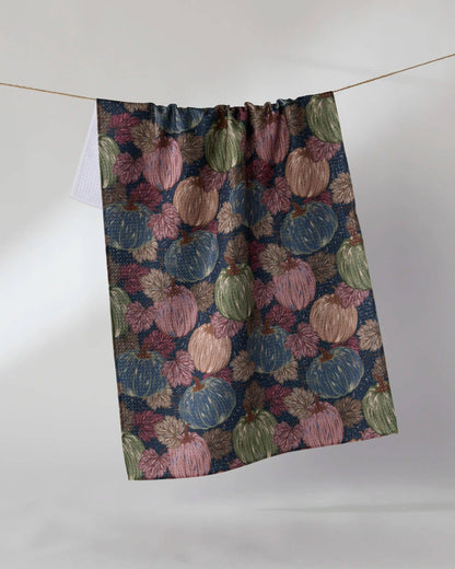 Harvest Moon Geometry Tea Towel