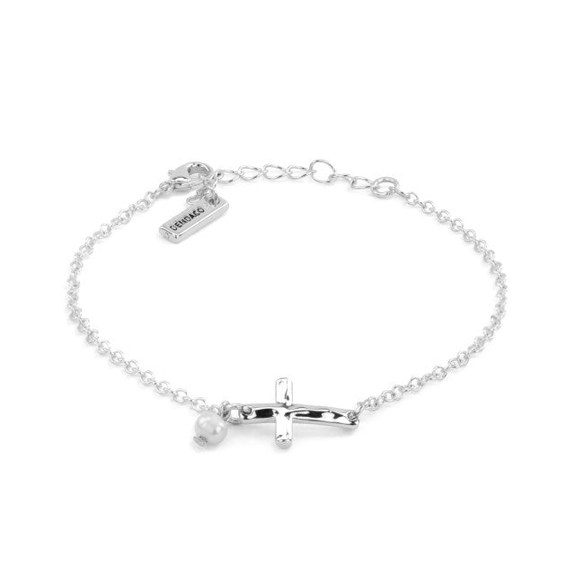 Wrapped in Prayer Dainty Cross Bracelet