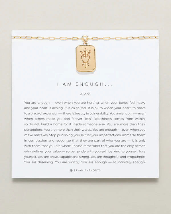 I am Enough Statement Necklace