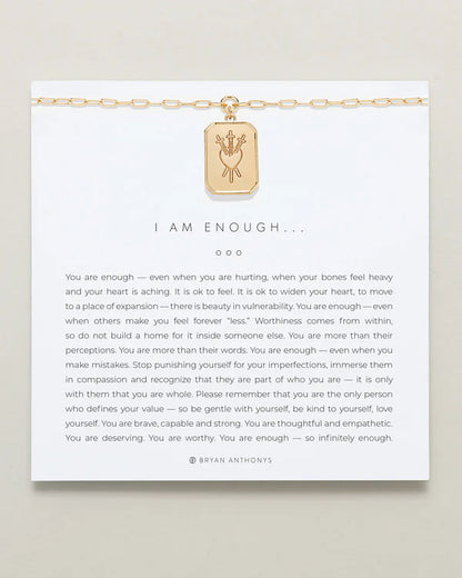 I am Enough Statement Necklace