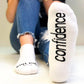"I've got this  - confidence" - notes to self socks
