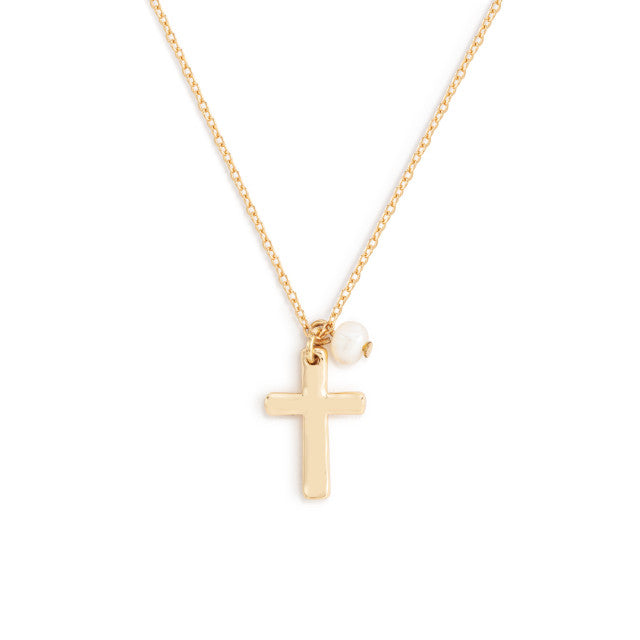 Wrapped in Prayer Dainty Cross Necklace