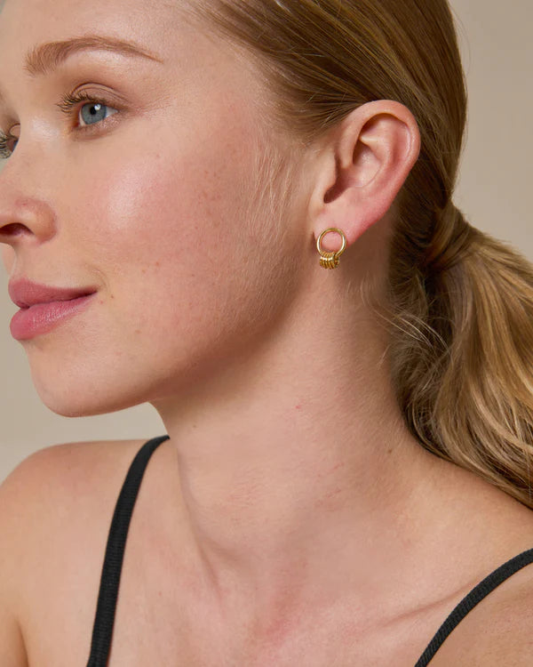 My Circle Dainty Drop Earrings