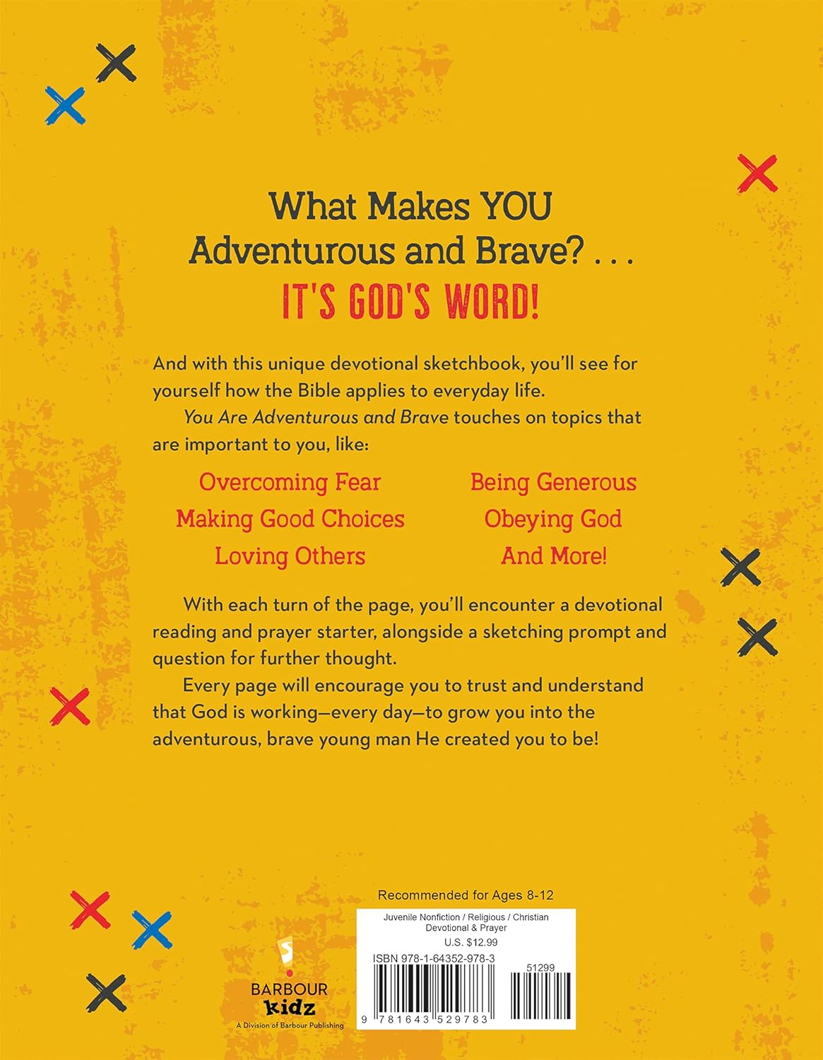 You Are Adventurous and Brave: A Devotional Sketchbook for Boys