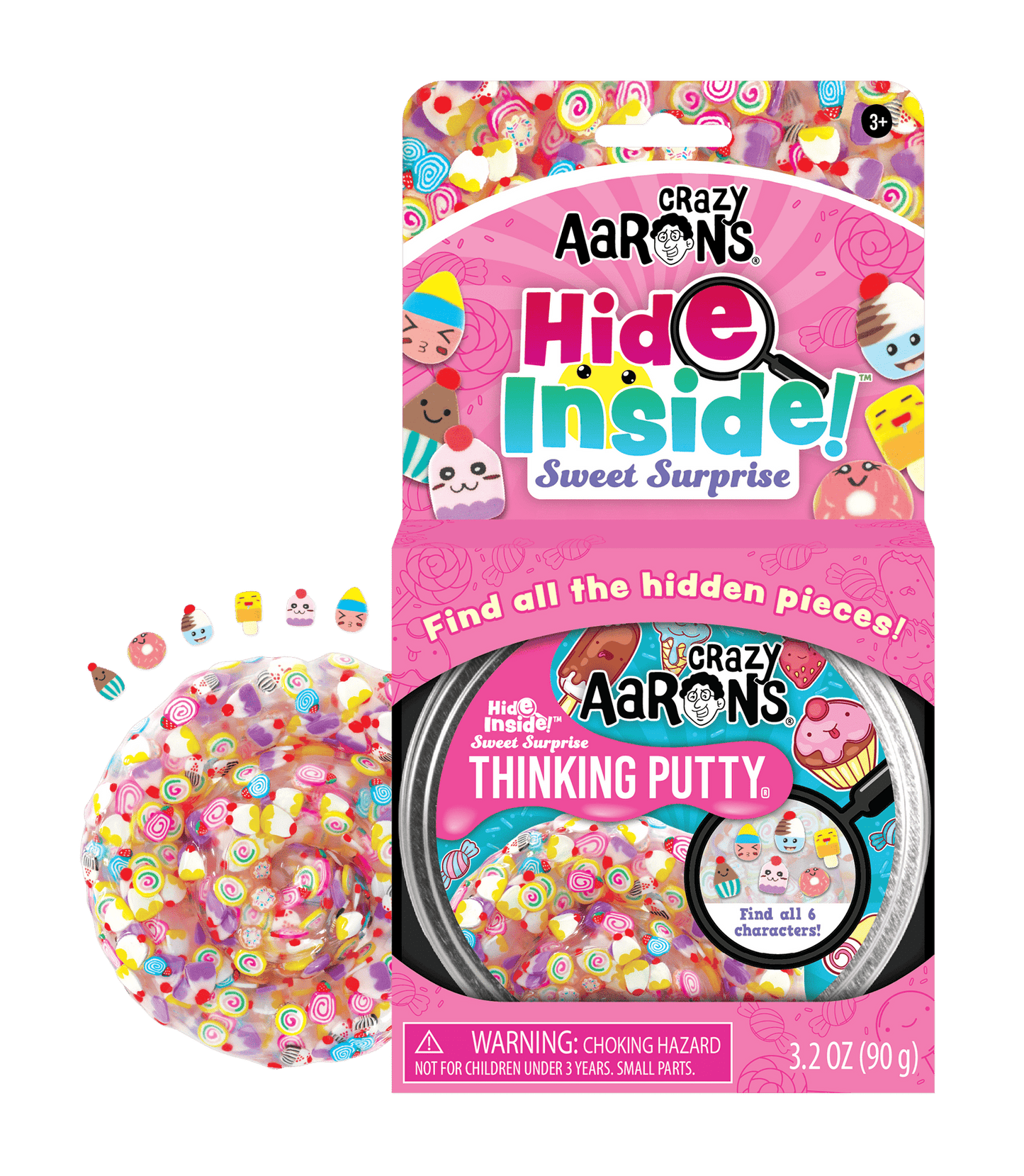 Crazy Aarons Sweet Surprise - Full Size 4" Thinking Putty Tin