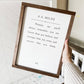 Promise Me You'll Always Remember... | Wall Art