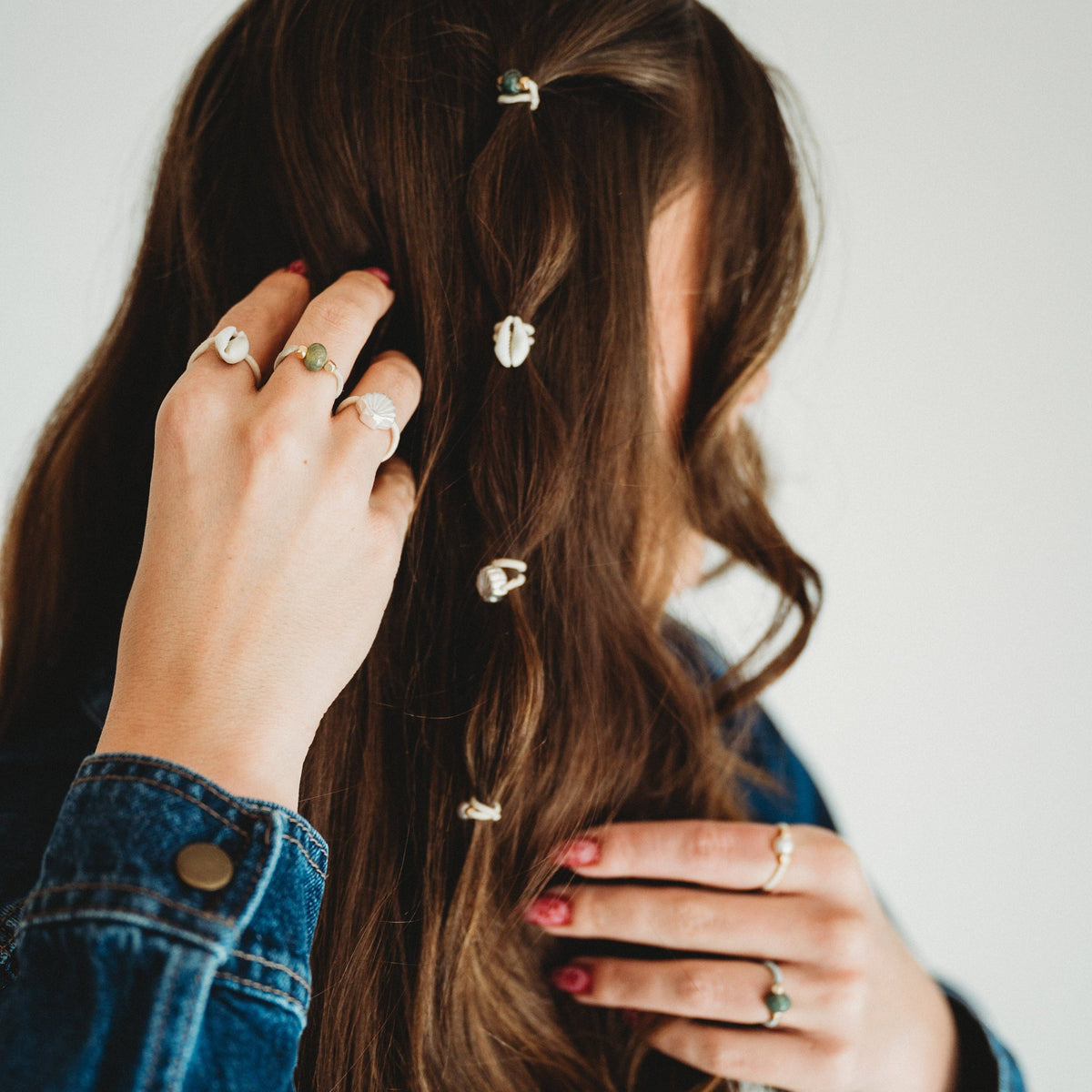 "Tide" Seashell Beach Vibe Hair Tie Rings