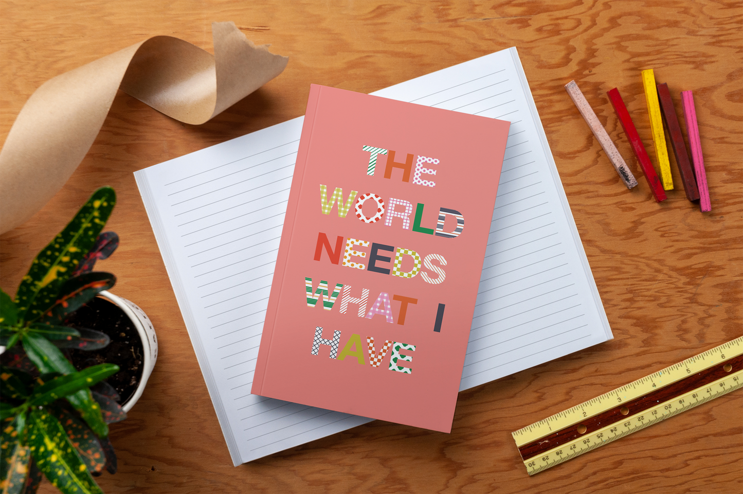 "The World Needs What I Have" Classic Layflat Notebook