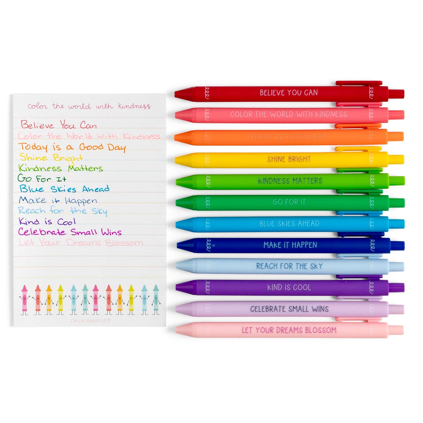 Happy Colors! Positive Affirmations Pen Set