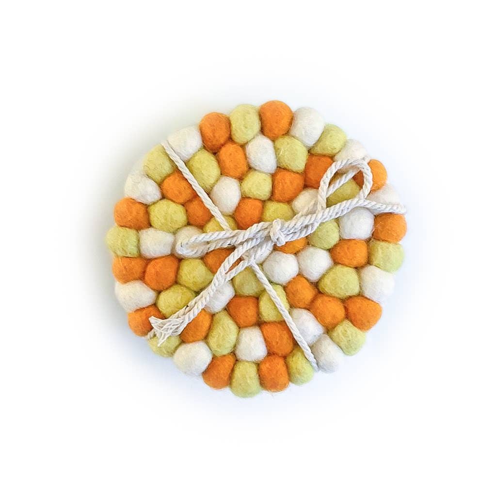 Candy Corn Eco Coasters and Trivets