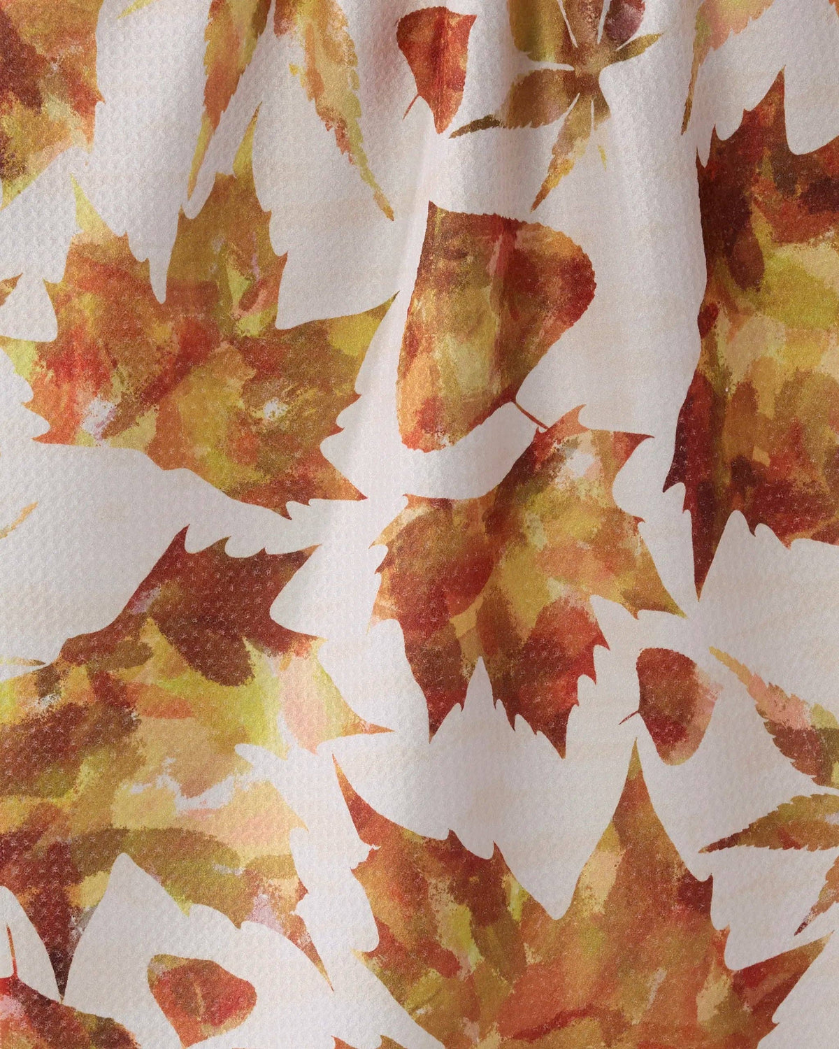 Painted Fall Geometry Tea Towel