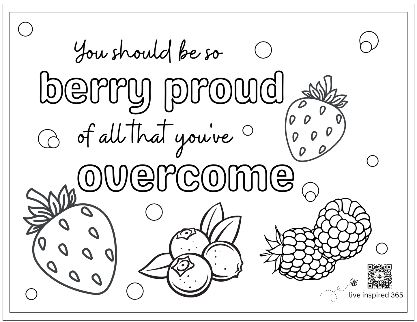 Berry Proud-Coloring Page