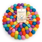 Shiny Happy Eco Coasters and Trivets - Rainbow