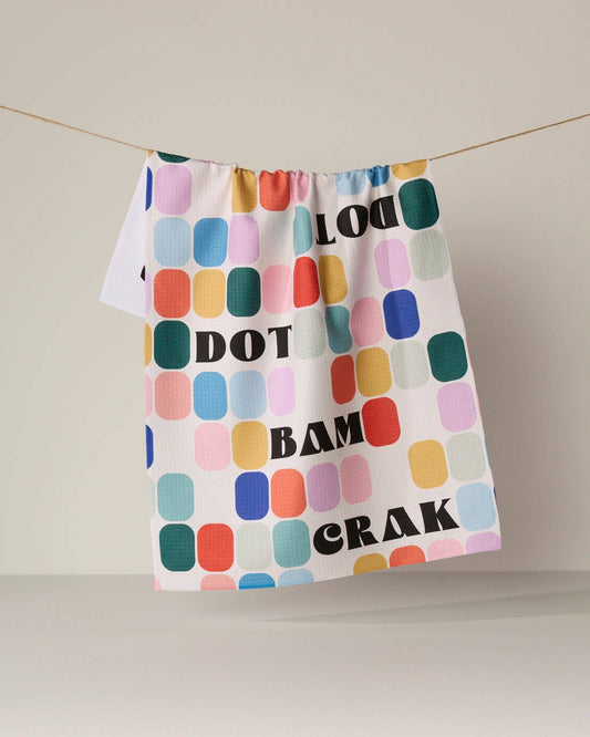 Tile Talk Geometry Tea Towel