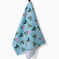 Berries Mint Geometry Tea Towel