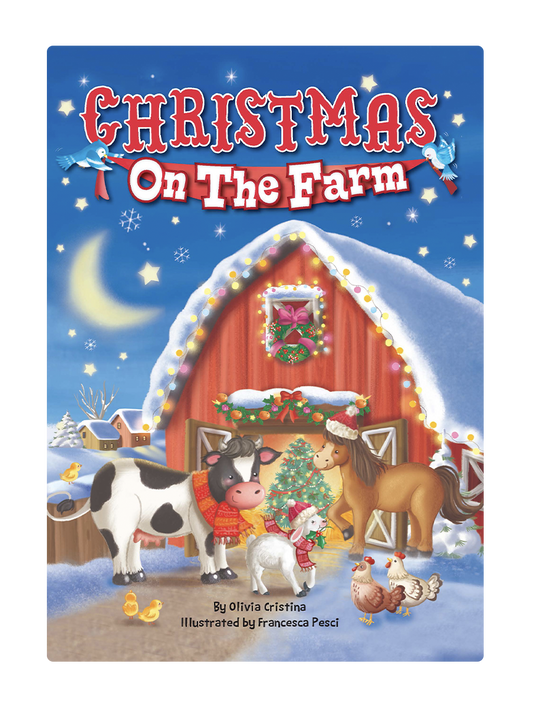 Christmas On The Farm - Children's Holiday Padded Board Book