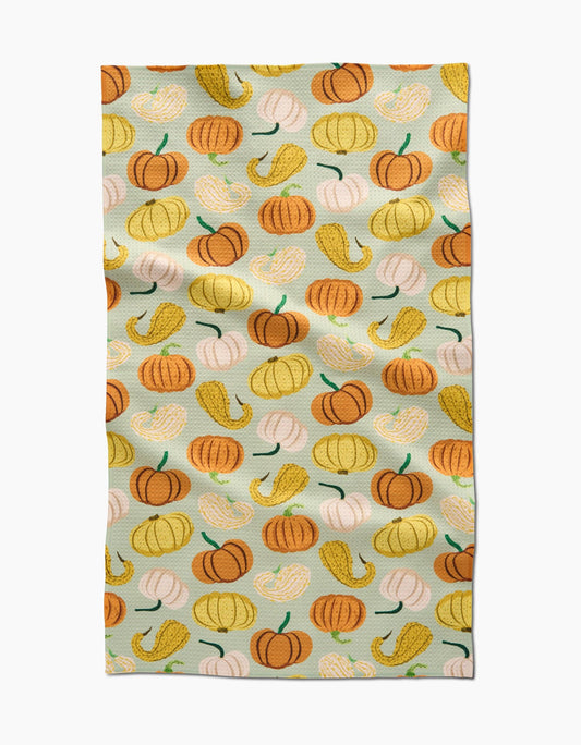 Pumpkins And Gourds Tea Towel