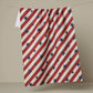 Patriotic Stripe Geometry Tea Towel